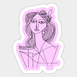 Pablo picasso's muse Sticker